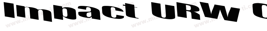 Impact URW Cond D Bo字体转换